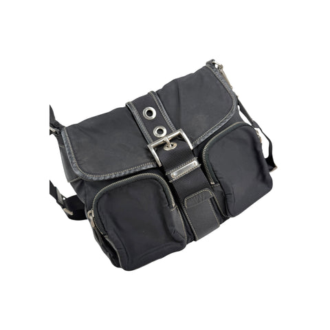 Prada Black Nylon Shoulder Bag