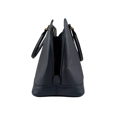 Prada Blue Saffiano Leather Dome Bag