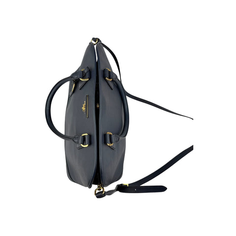 Prada Blue Saffiano Leather Dome Bag