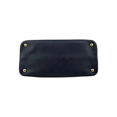 Prada Blue Saffiano Leather Dome Bag