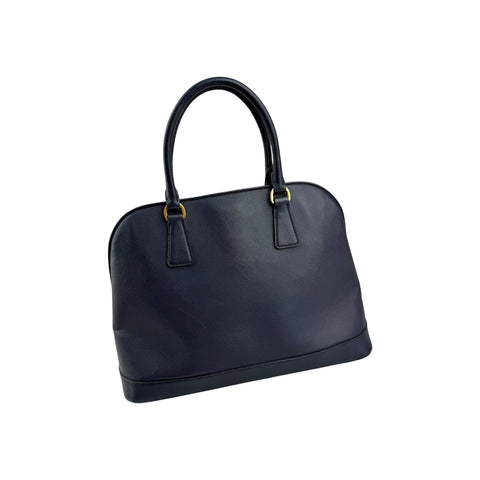 Prada Blue Saffiano Leather Dome Bag