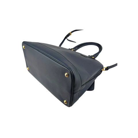 Prada Blue Saffiano Leather Dome Bag
