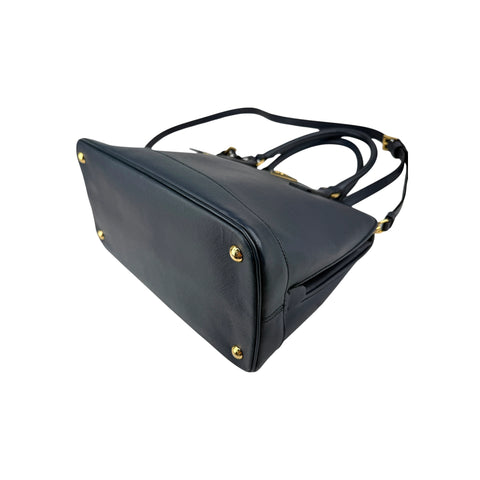 Prada Blue Saffiano Leather Dome Bag