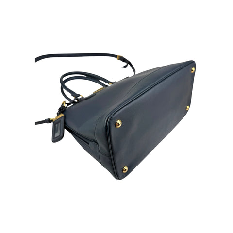 Prada Blue Saffiano Leather Dome Bag
