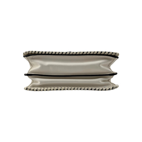 Prada Cahier Crossbody Bag Embellished Denim Leather