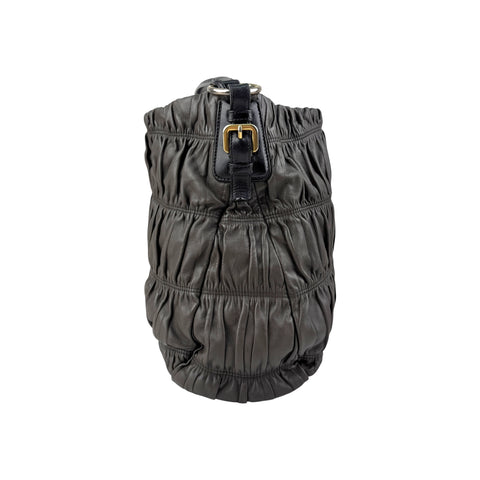 Prada Gaufre Convertible Hobo Nappa Leather Medium