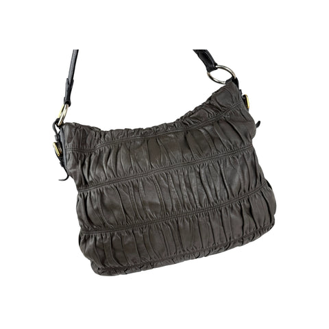Prada Gaufre Convertible Hobo Nappa Leather Medium