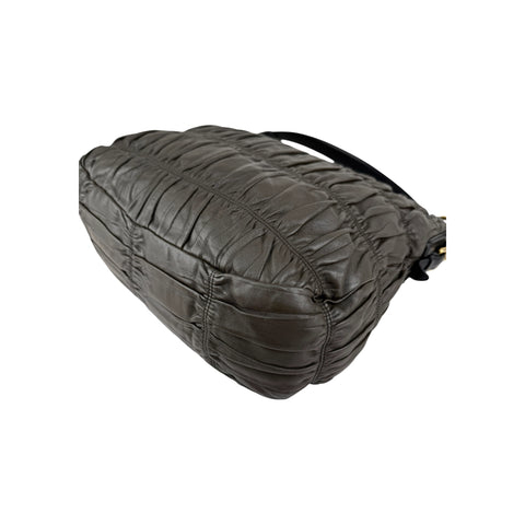 Prada Gaufre Convertible Hobo Nappa Leather Medium