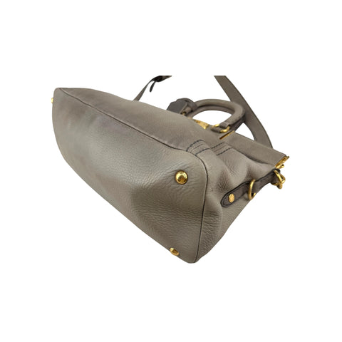 Prada Grey Cervo Leather Frame handbag