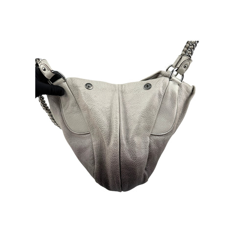Prada Grey Degrade Cervo Lux Chain Shoulder Bag