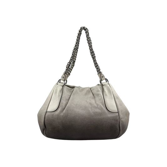 Prada Grey Degrade Cervo Lux Chain Shoulder Bag