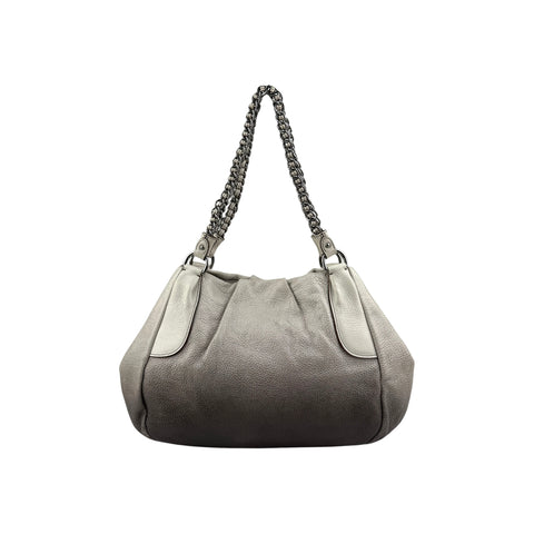 Prada Grey Degrade Cervo Lux Chain Shoulder Bag