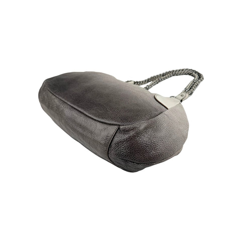 Prada Grey Degrade Cervo Lux Chain Shoulder Bag