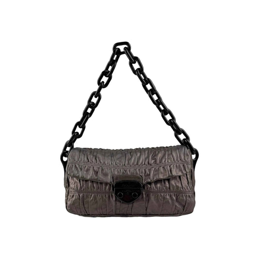Prada Nappa Gaufre Leather Chain Bag Shoulder Bag
