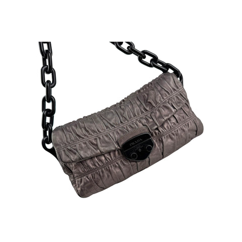 Prada Nappa Gaufre Leather Chain Bag Shoulder Bag
