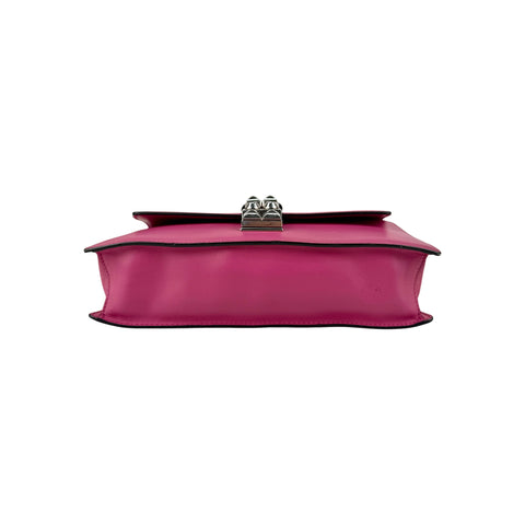 Prada Pink City Calf and Saffiano Leather Studded Elektra Crossbody Bag