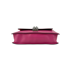 Prada Pink City Calf and Saffiano Leather Studded Elektra Crossbody Bag