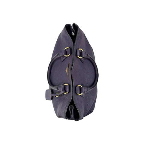 Prada Purple Vitello Daino Leather Medium Tote
