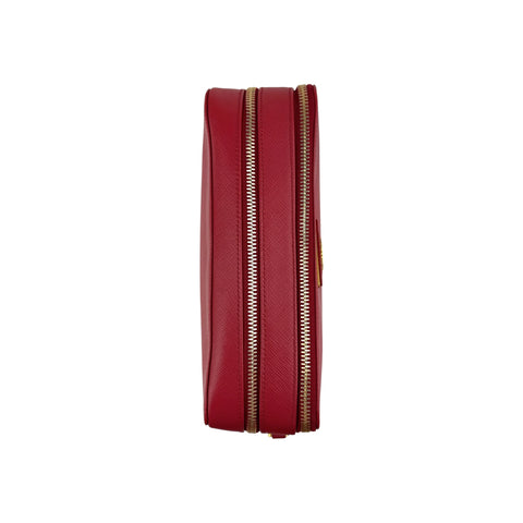 Prada Rosso Vitello Phenix Leather Crossbody Bag