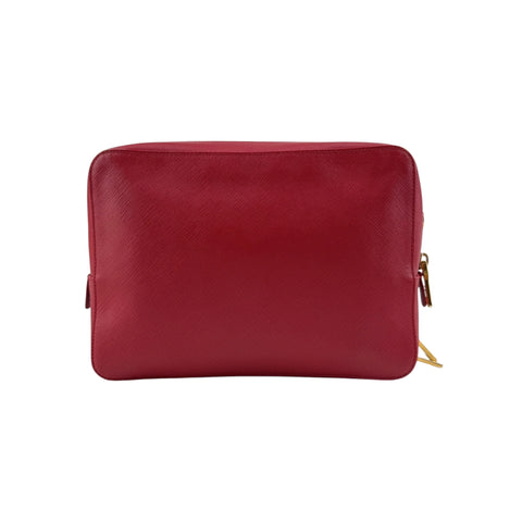 Prada Rosso Vitello Phenix Leather Crossbody Bag