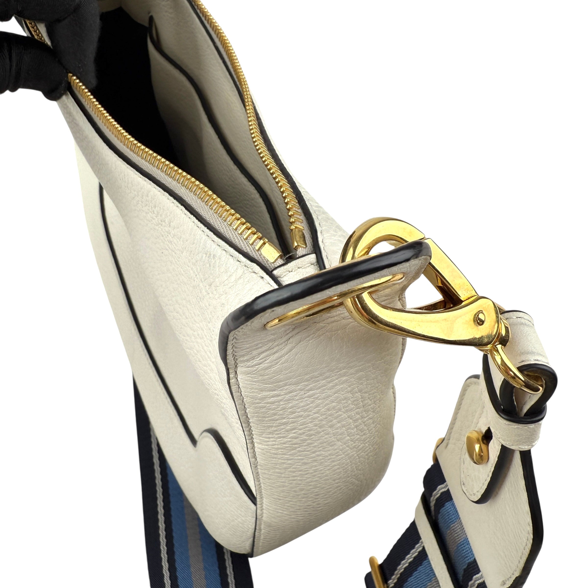 prada vitello daino zippered hobo messenger bag white hardware detail2
