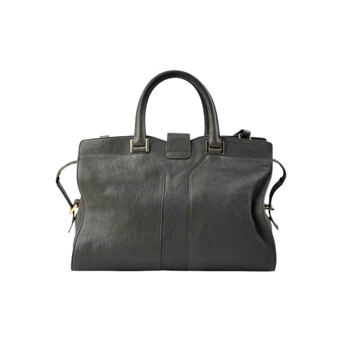 Saint Laurent Grey Calfskin Leather Cabas Chyc Bag