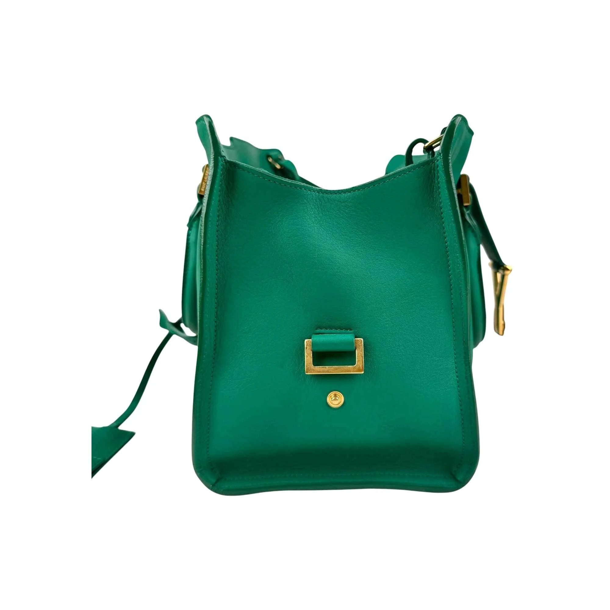 Saint Laurent Y Chyc Cabas Green Tote Bag