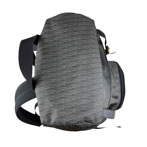 saint laurent monogram coated canvas backpack brown top