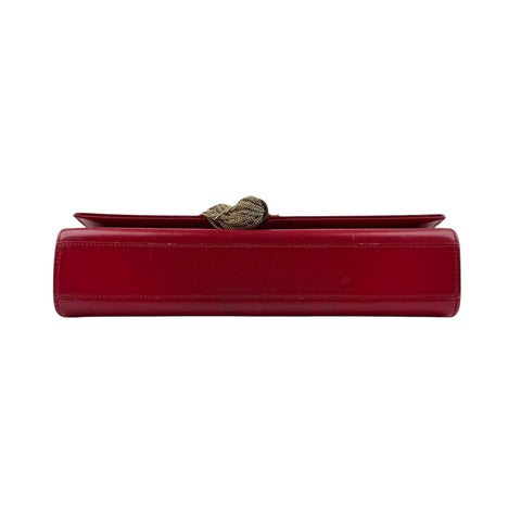 saint laurent red leather kate tassel shoulder bag bottom