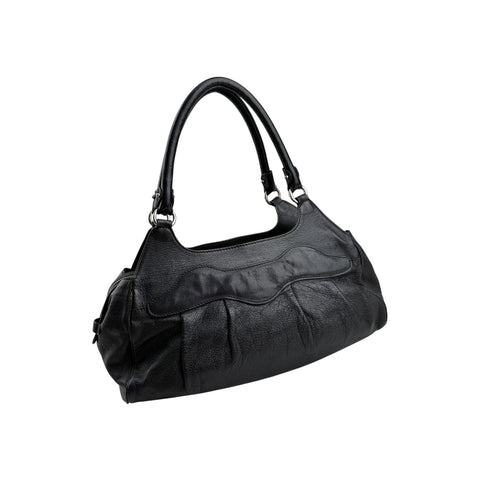 Salvatore Ferragamo Black Leather Marisa Shoulder Bag