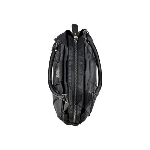 Salvatore Ferragamo Black Leather Marisa Shoulder Bag