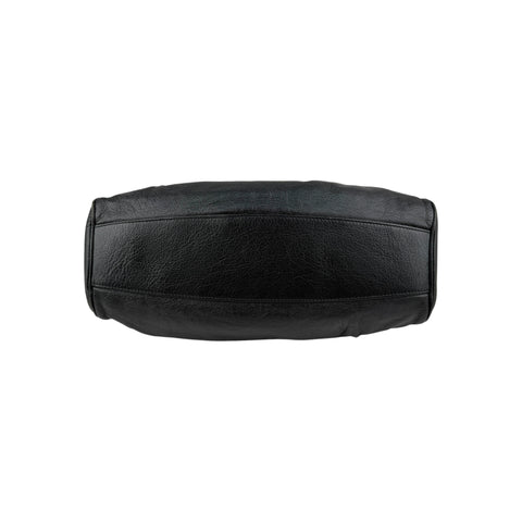 Salvatore Ferragamo Black Leather Marisa Shoulder Bag