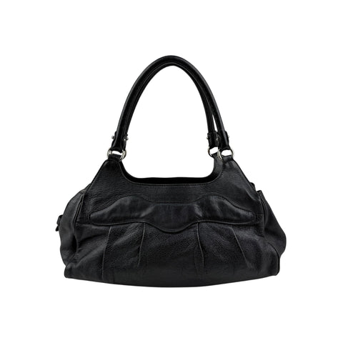 Salvatore Ferragamo Black Leather Marisa Shoulder Bag