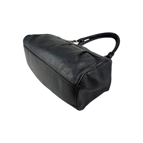 Salvatore Ferragamo Black Leather Marisa Shoulder Bag
