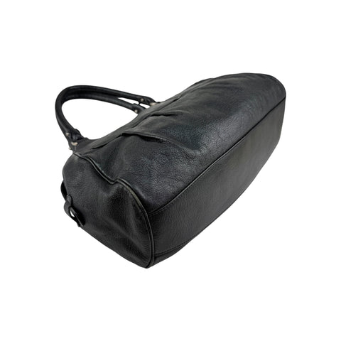 Salvatore Ferragamo Black Leather Marisa Shoulder Bag
