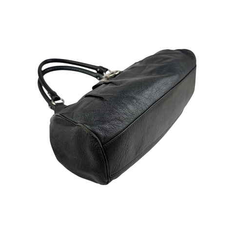 Salvatore Ferragamo Black Leather Marisa Shoulder Bag