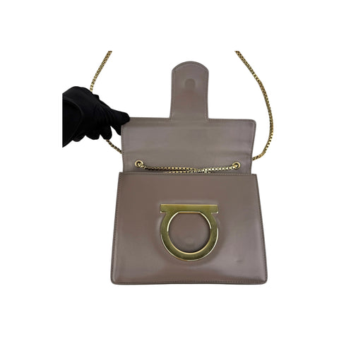 Salvatore Ferragamo Calfskin Thalia Flap Shoulder Bag