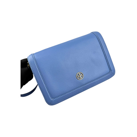 Tory Burch Blue Leather Landon Crossbody Bag