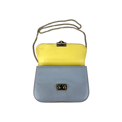Valentino Multicolour Leather Rockstud Glam Lock Flap Bag