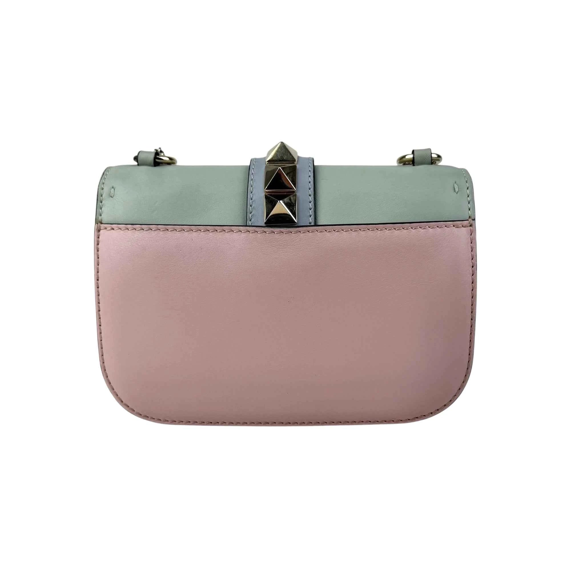 Valentino Multicolour Leather Rockstud Glam Lock Flap Bag