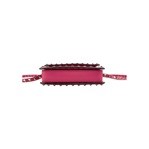 Valentino Pink Leather Rockstud Crossbody Bag