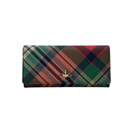 Vivienne Westwood Long Wallet PVC Multicolor Gold