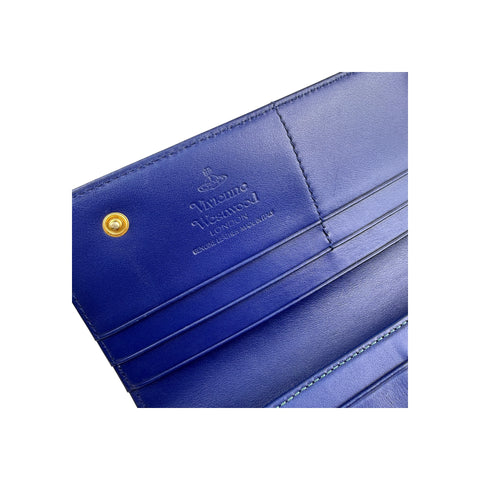 Vivienne Westwood Long Wallet PVC Multicolor Gold