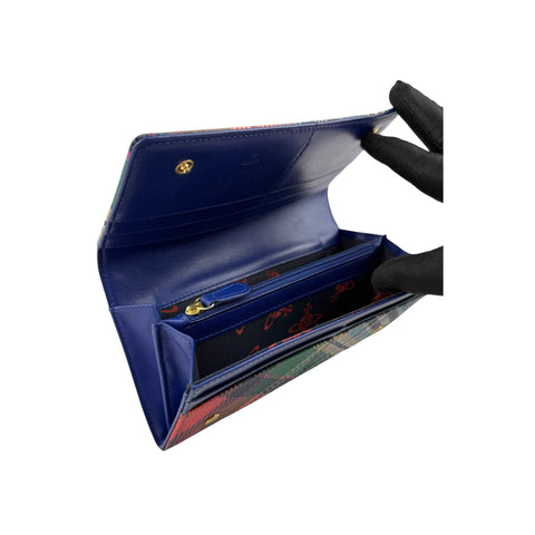 Vivienne Westwood Long Wallet PVC Multicolor Gold