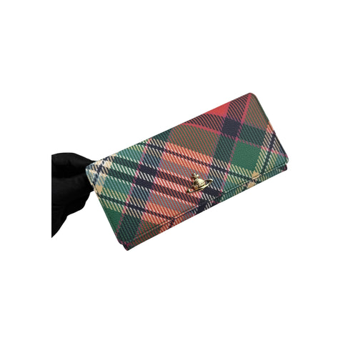Vivienne Westwood Long Wallet PVC Multicolor Gold