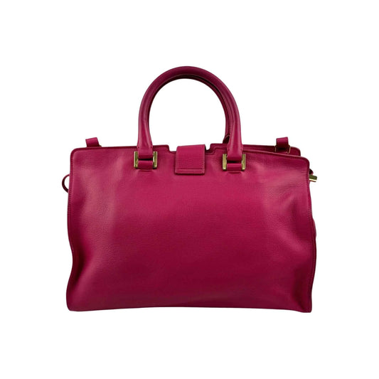 Yves Saint Laurent Pink Leather Small Cabas ChYc Bag
