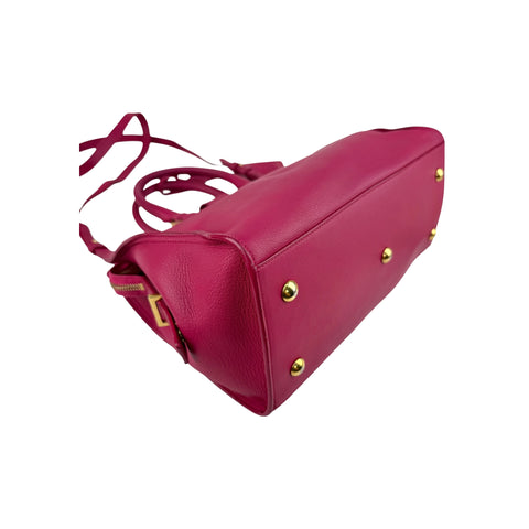 Yves Saint Laurent Pink Leather Small Cabas ChYc Bag