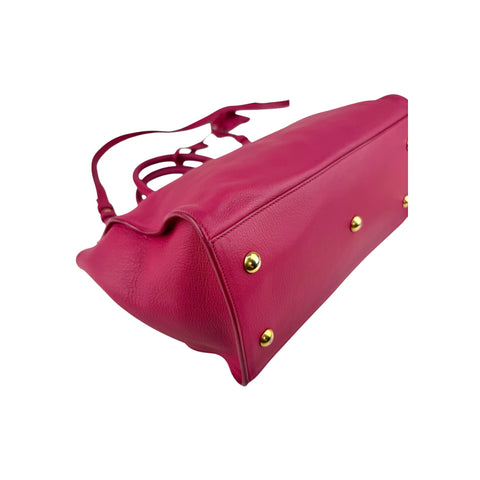 Yves Saint Laurent Pink Leather Small Cabas ChYc Bag